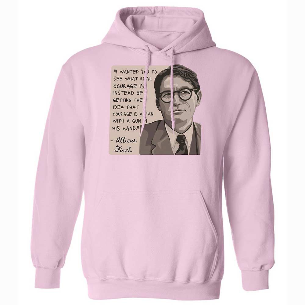 Real Courage Quote - Light Pink - 7