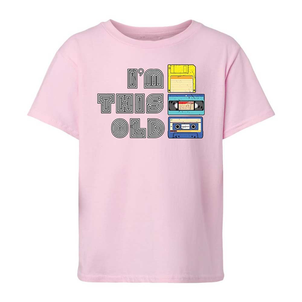 Kids T-Shirt - Black - Light Pink - 7