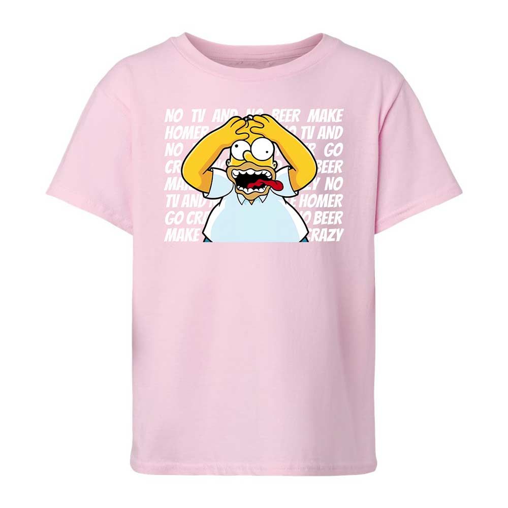 No TV and No Beer Make Homer Go Crazy - Light Pink - 7