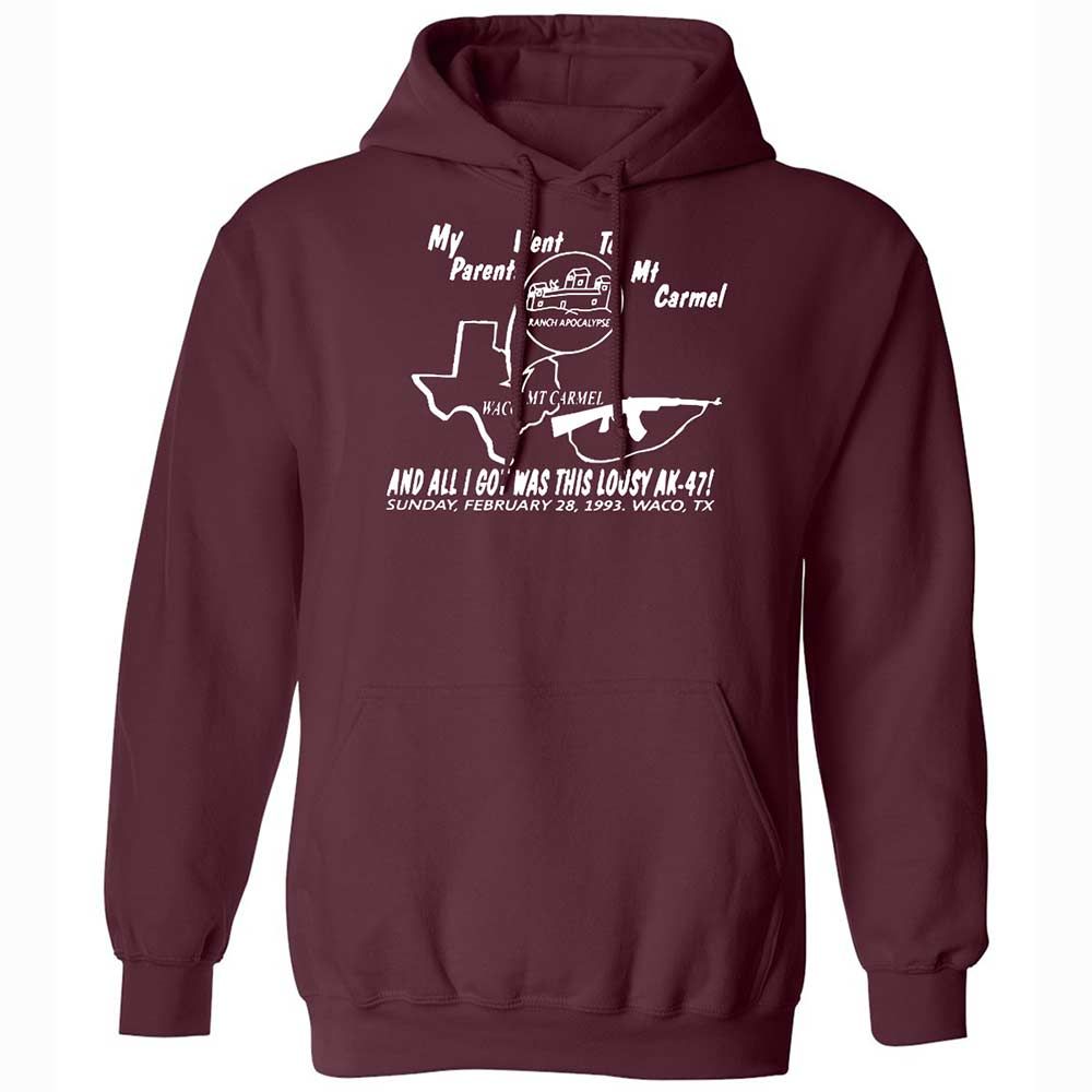 Classic Unisex Hoodie - NG11F3RT - Maroon - 7