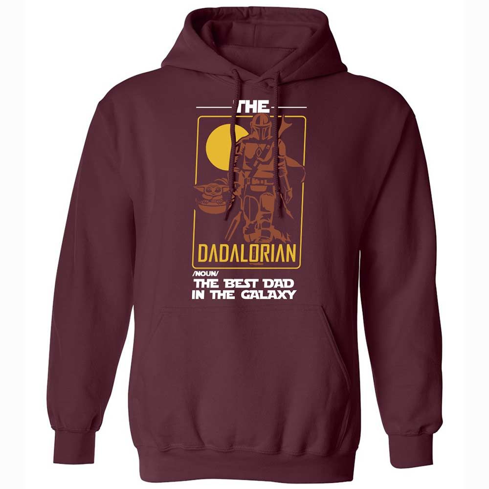 The Dadalorian The Best Dad In The Galaxy - Maroon - 7