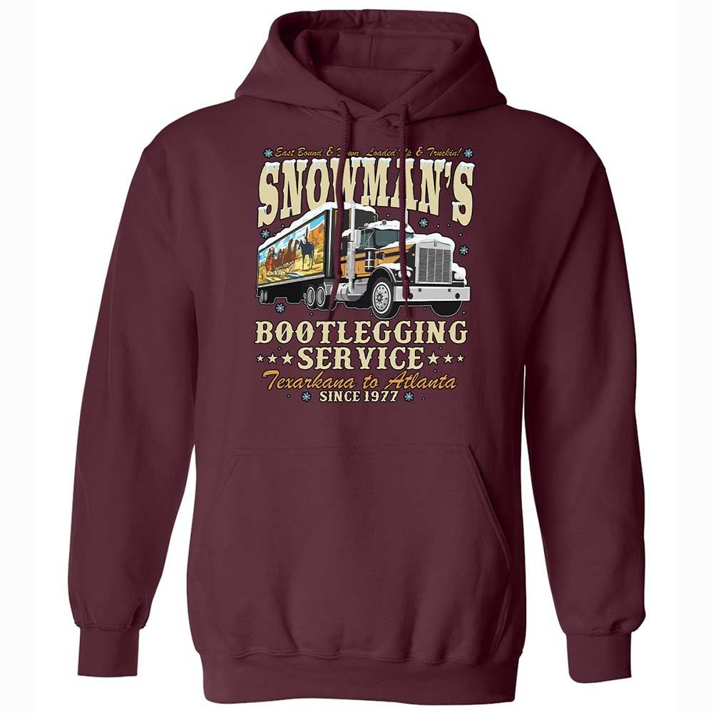 Snowman's Bootlegging Service - Maroon - 7