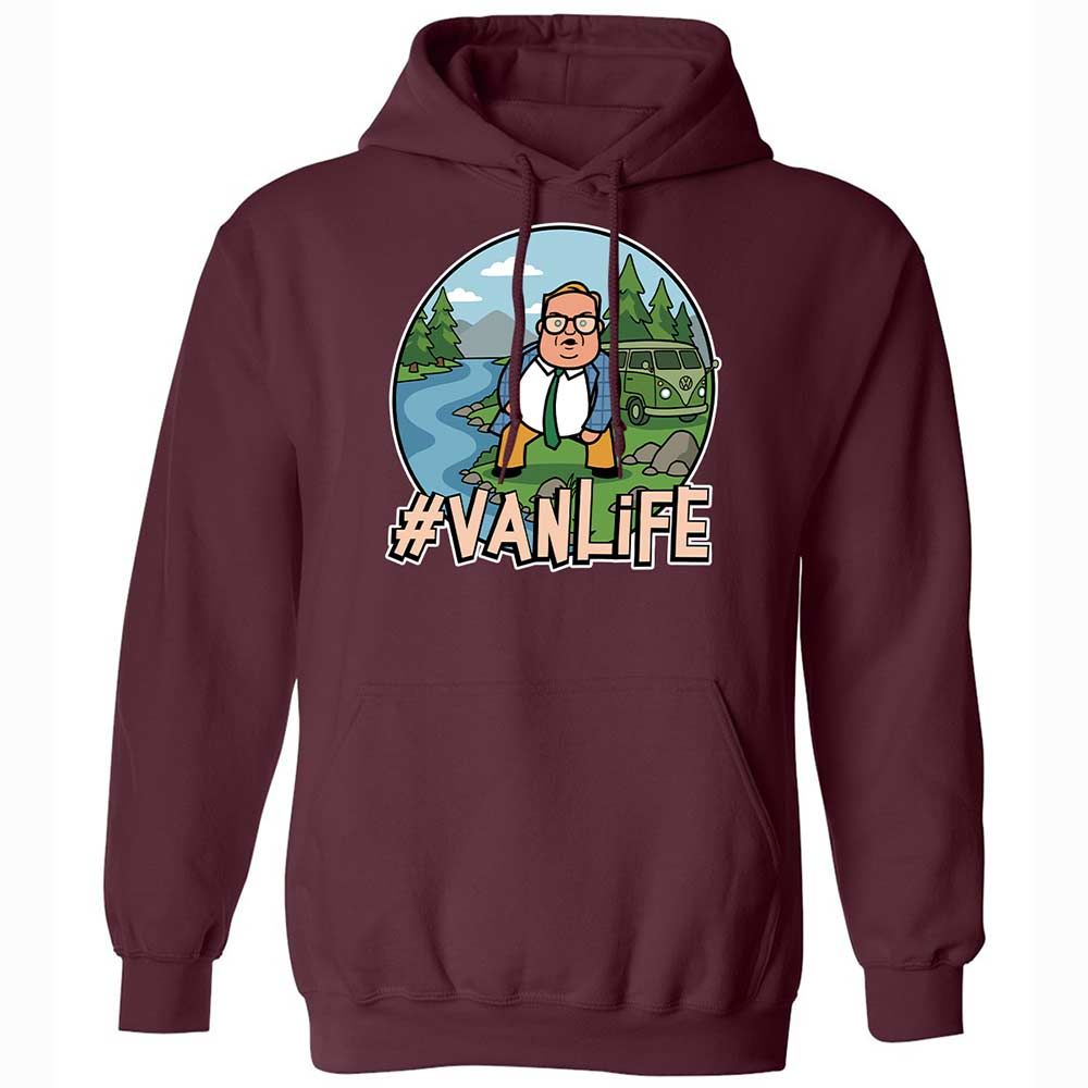 Vanlife living in a van down by the river - Maroon - 7