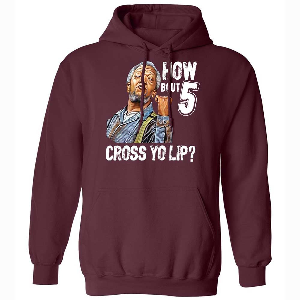 How bout 5 cross yo lip - Maroon - 7
