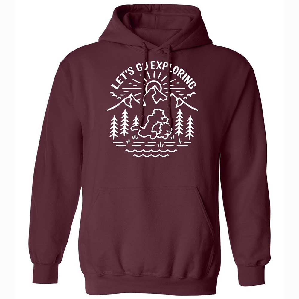 Classic Unisex Hoodie - EFQ7QKBG - Maroon - 7