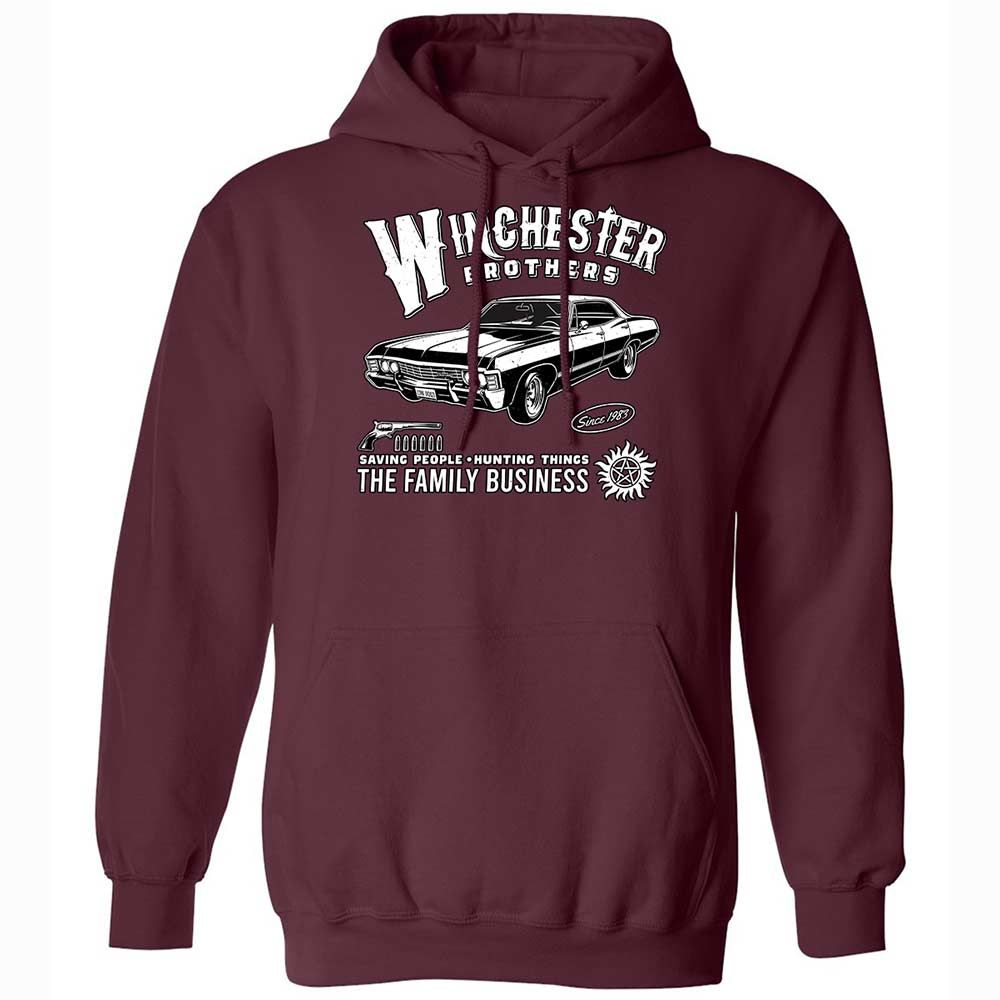 Classic Unisex Hoodie - M2E5AE81 - Maroon - 7