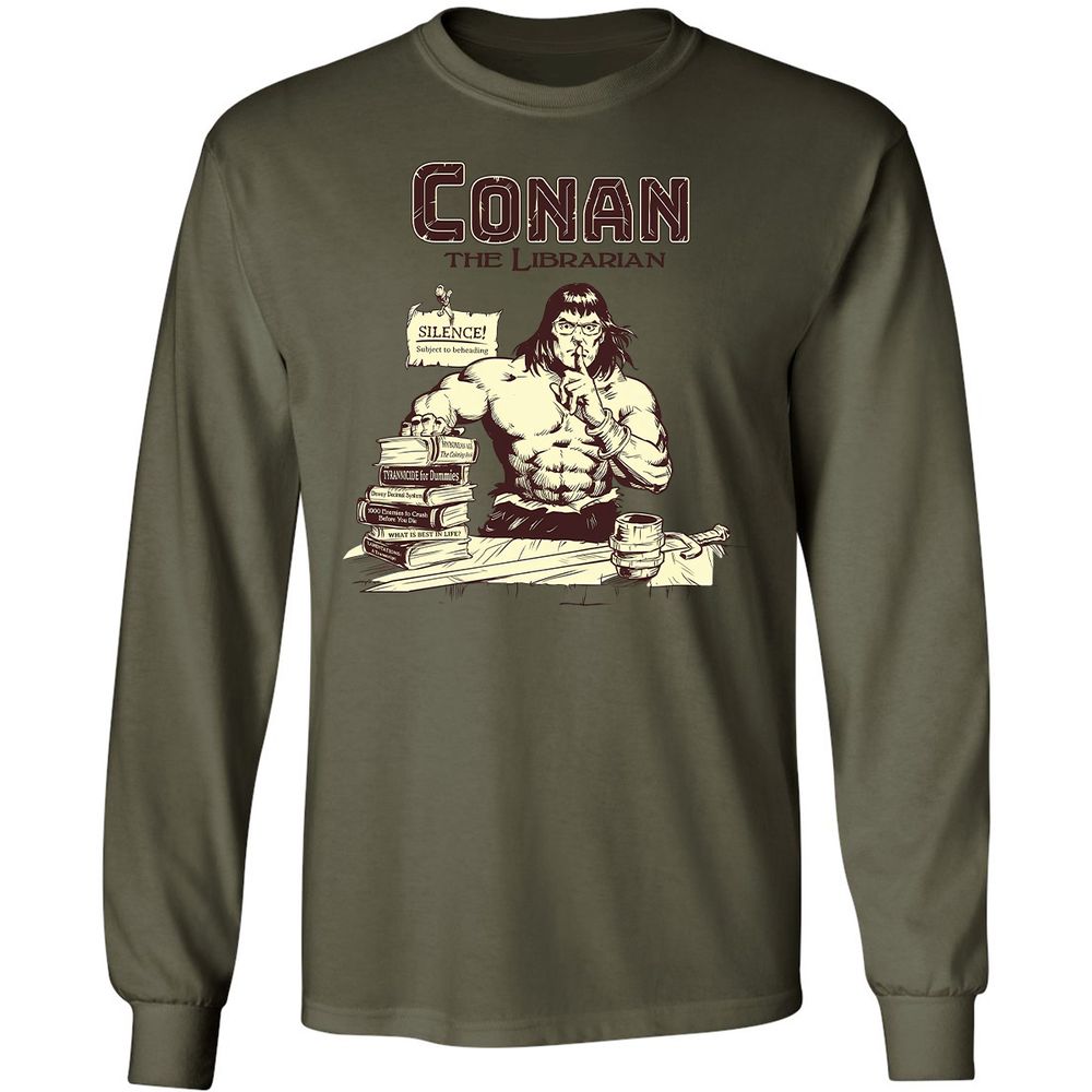 Long Sleeve T-Shirt - 4THUSR1L - Military Green - 7