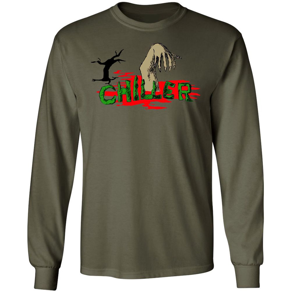 Long Sleeve T-Shirt - MVZZFJVH - Military Green - 7