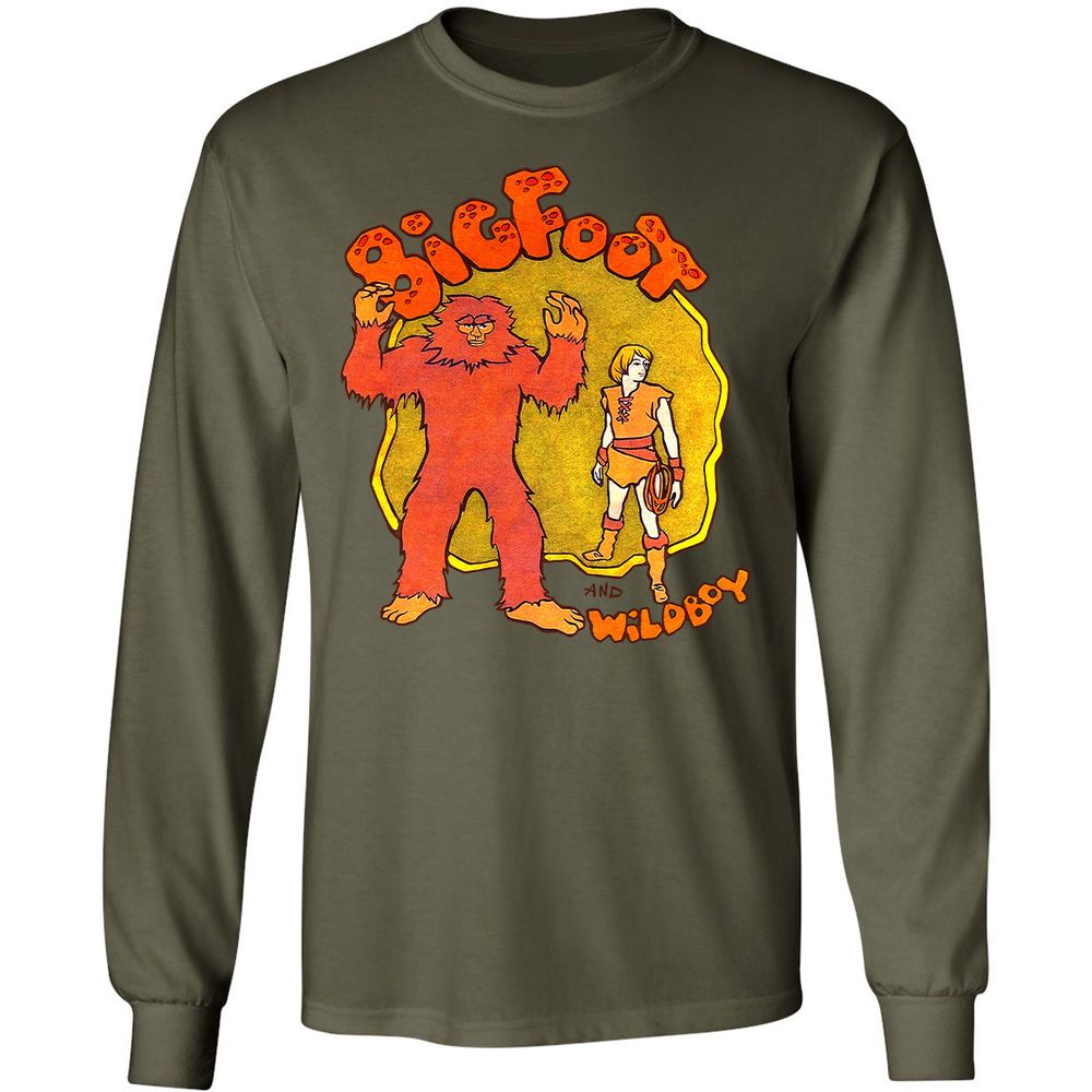 Long Sleeve T-Shirt - E7GVJWAV - Military Green - 7