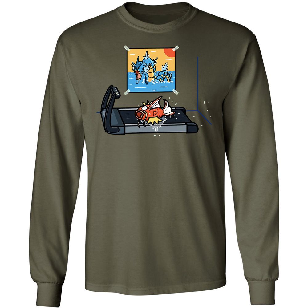 Long Sleeve T-Shirt - TEQMHXXW - Military Green - 7