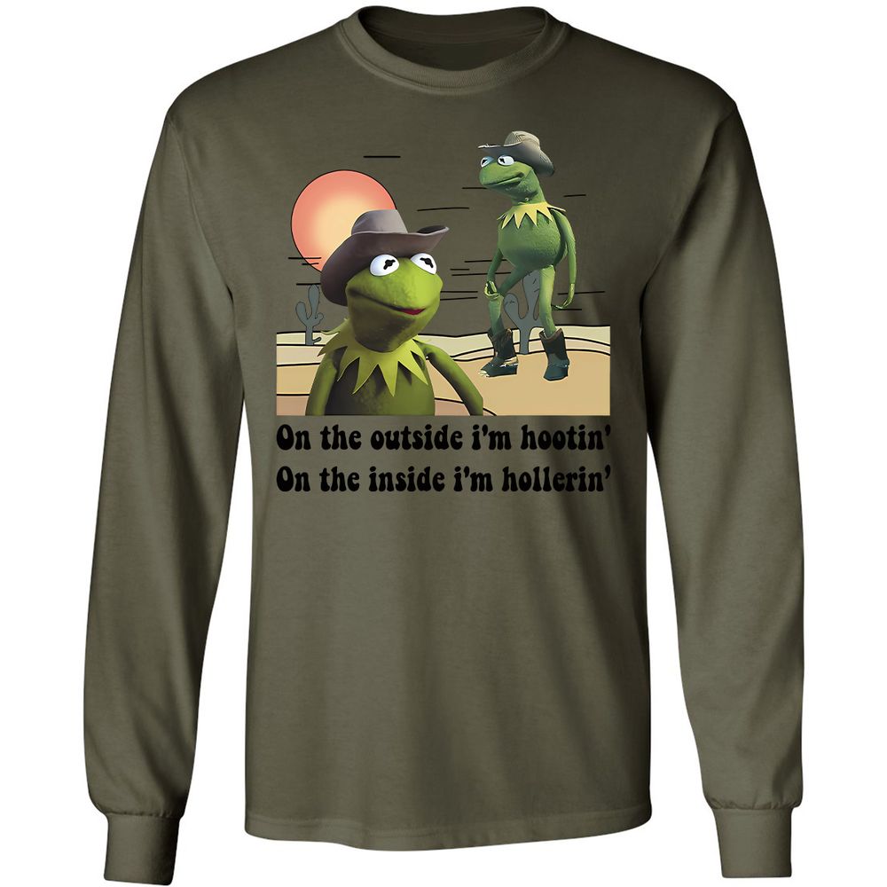 Long Sleeve T-Shirt - 2PNAS6DZ - Military Green - 7
