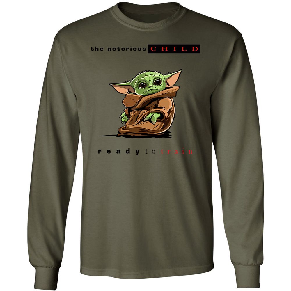 Long Sleeve T-Shirt - WJ7QTNNC - Military Green - 7