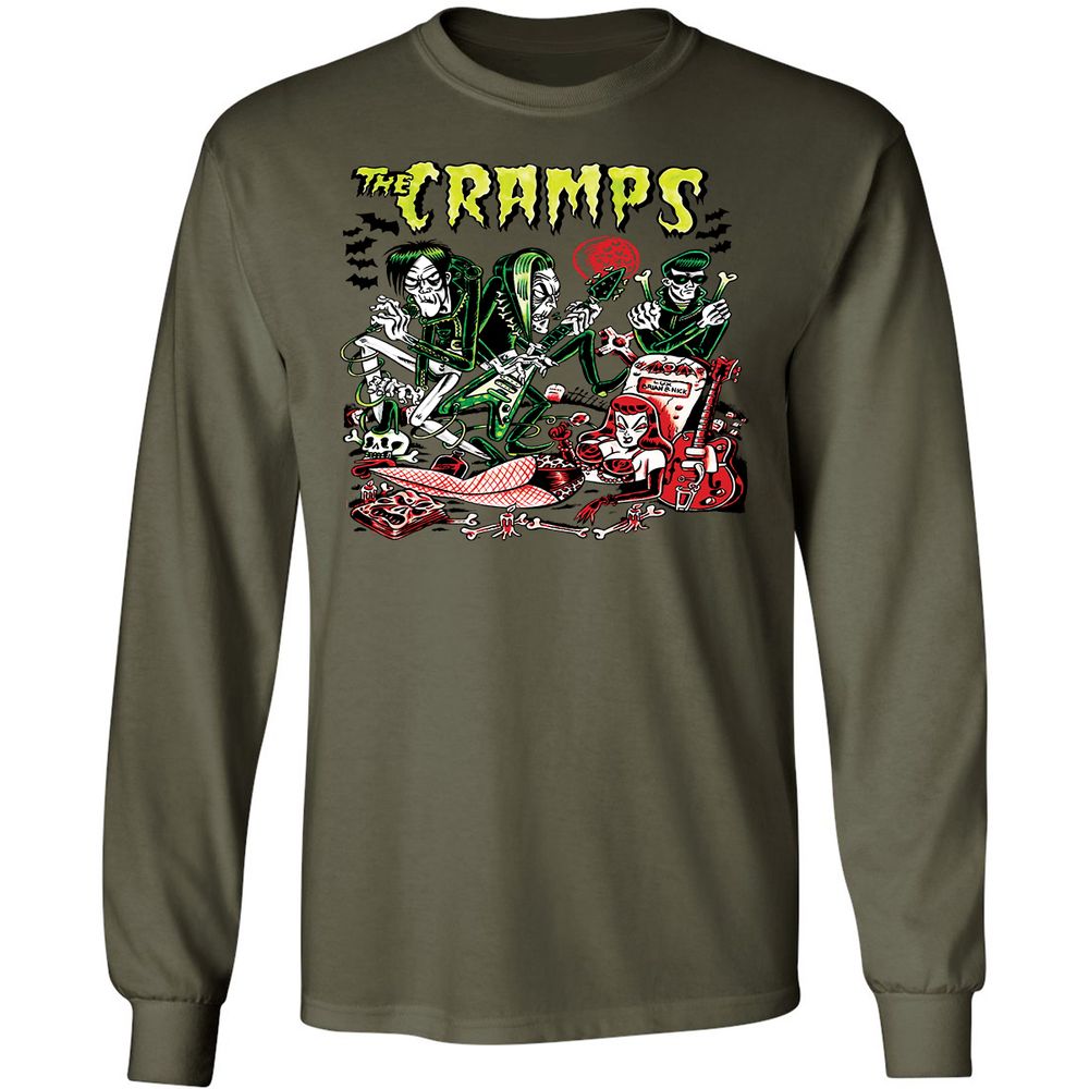 Long Sleeve T-Shirt - Z1FQWQGG - Military Green - 7