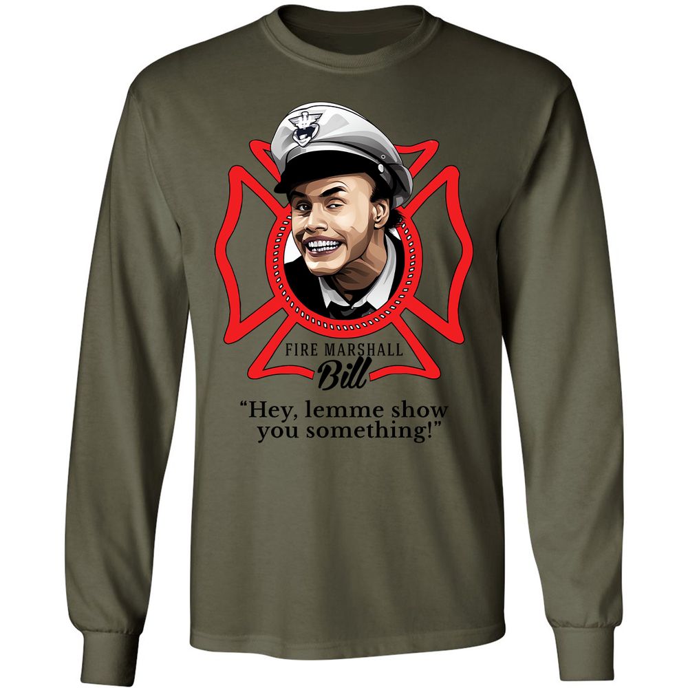 Long Sleeve T-Shirt - V8YX2CH4 - Military Green - 7