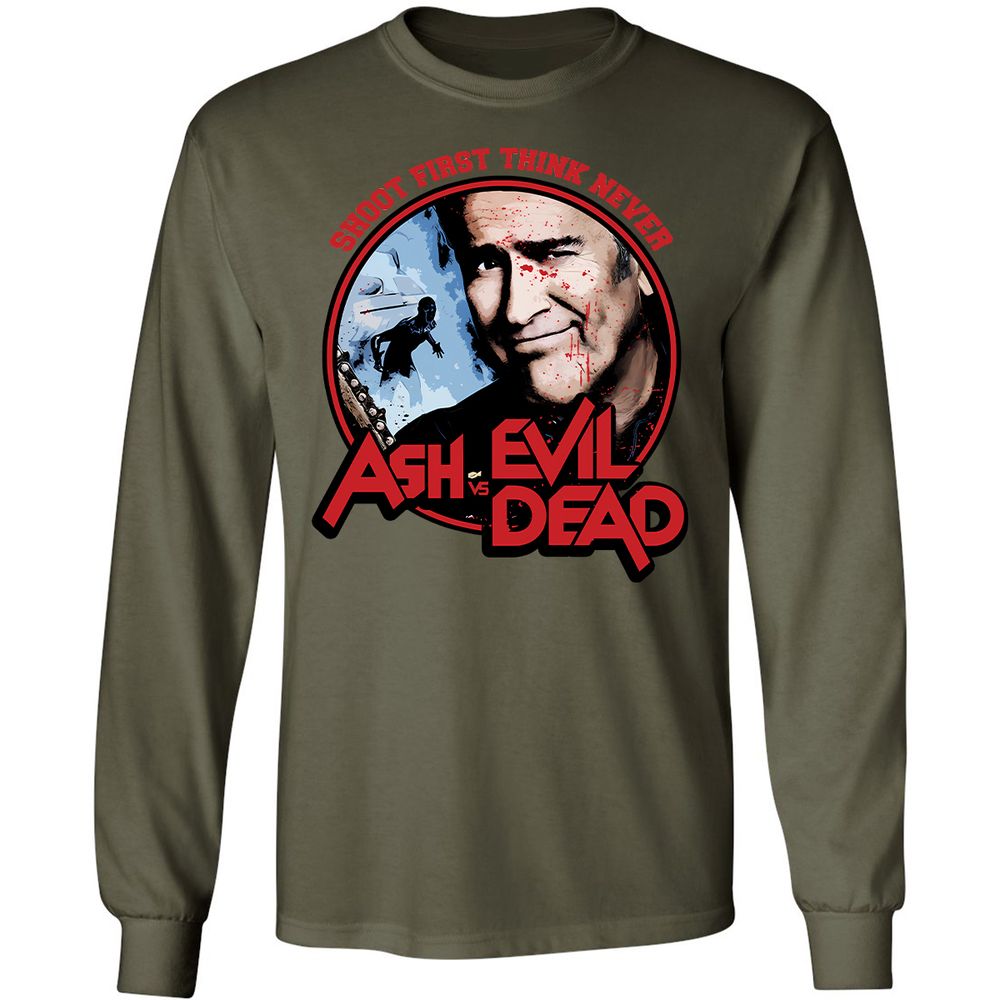 Long Sleeve T-Shirt - LFHJND7F - Military Green - 7