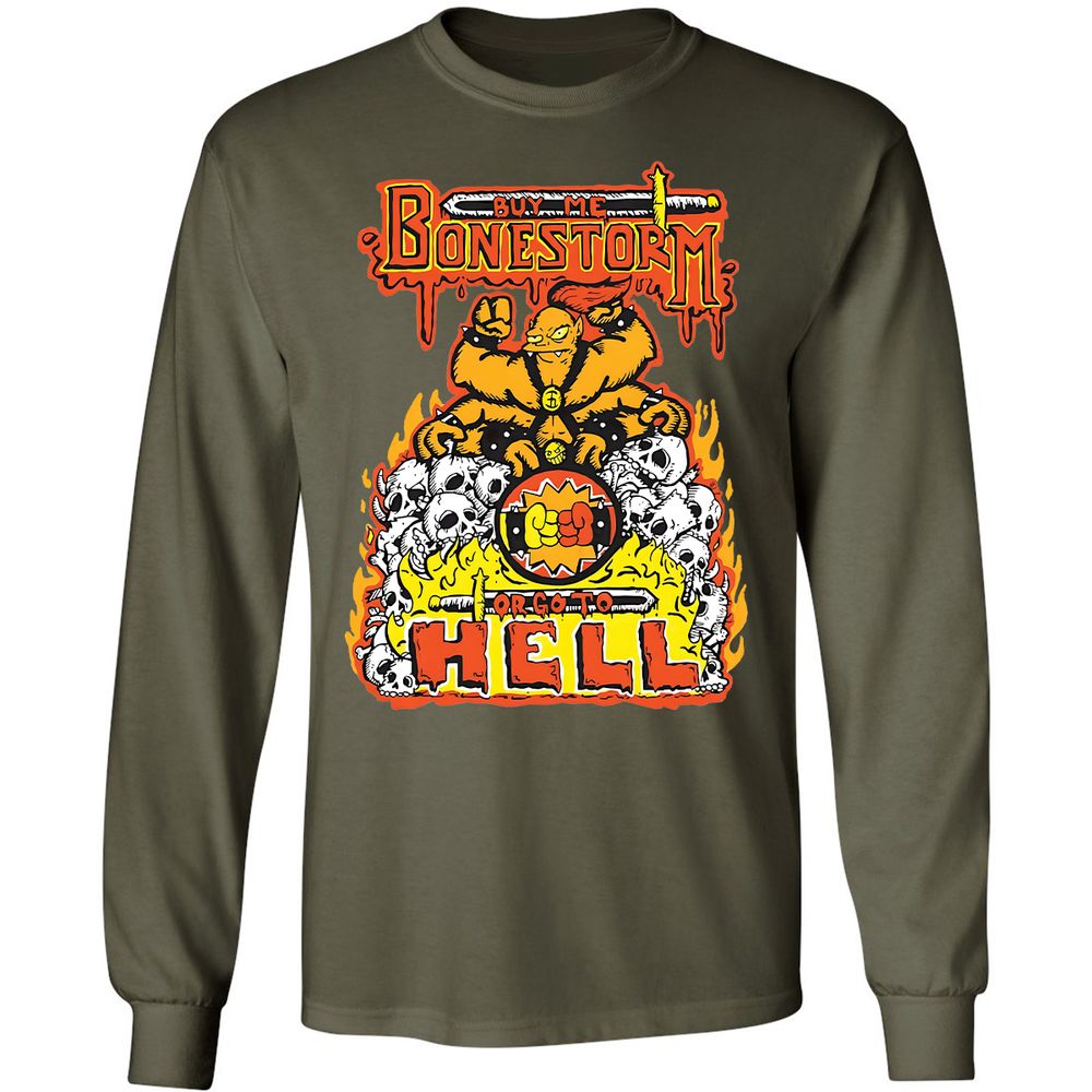 Long Sleeve T-Shirt - 5JJMVSED - Military Green - 7