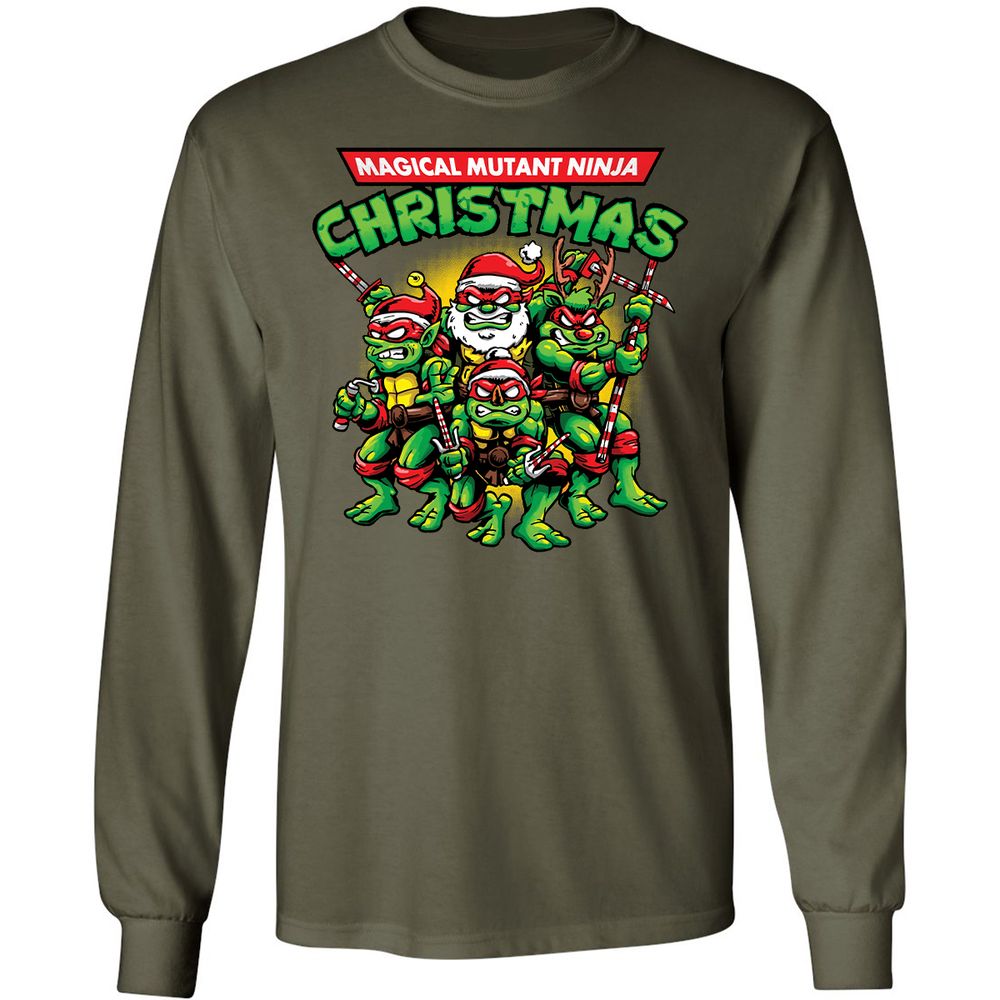 Long Sleeve T-Shirt - C9TQCZ6N - Military Green - 7