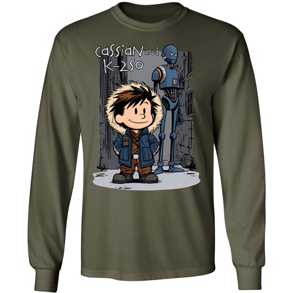 Long Sleeve T-Shirt - ZD2MUR12 - Military Green - 7