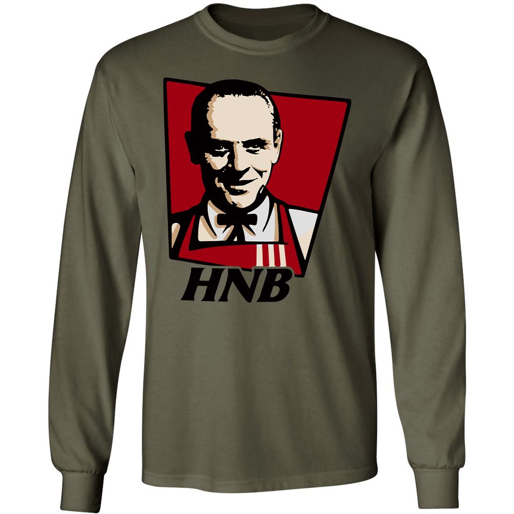 Long Sleeve T-Shirt - 7K7NPD7Q - Military Green - 7