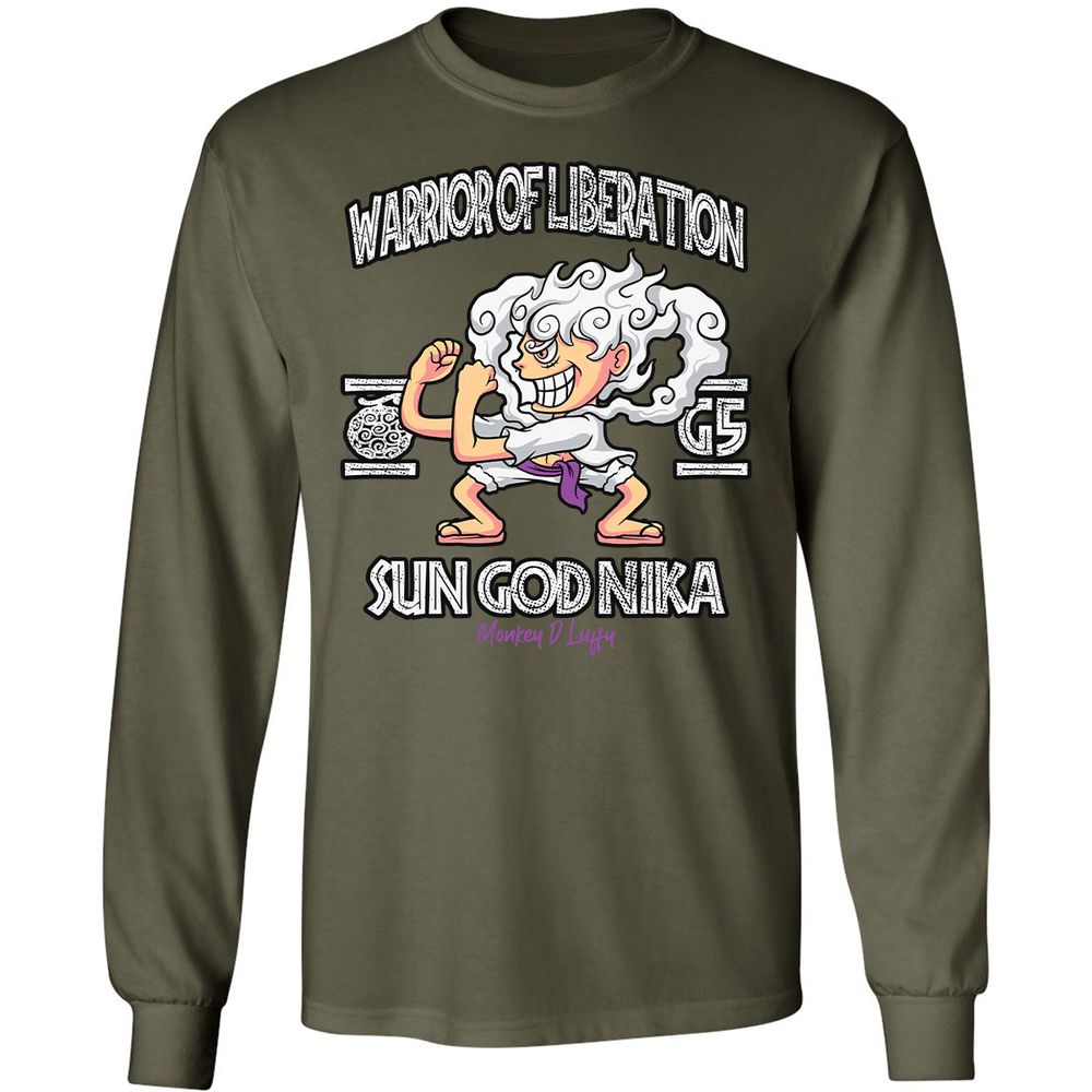 Long Sleeve T-Shirt - LJCB5WK6 - Military Green - 7