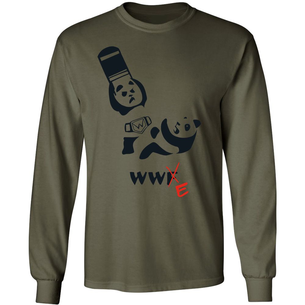 Long Sleeve T-Shirt - Q43GLD1M - Military Green - 7