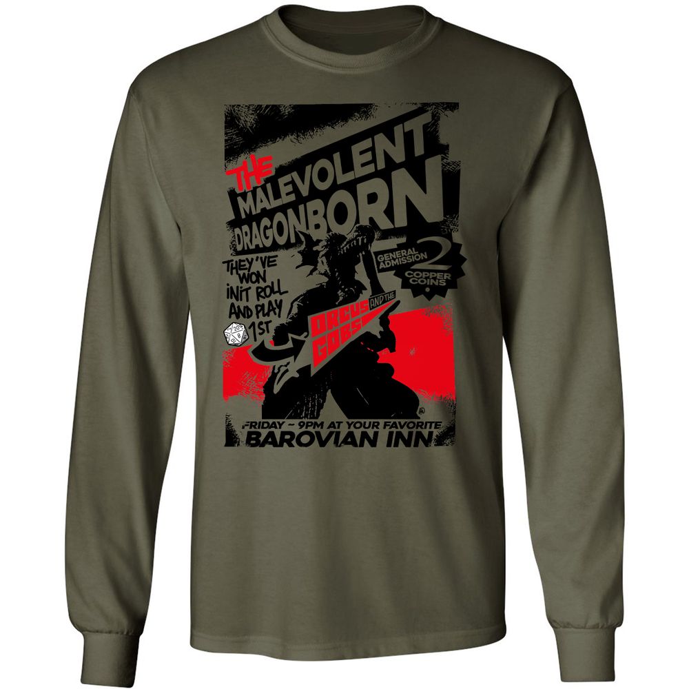 Long Sleeve T-Shirt - DH42YDPM - Military Green - 7