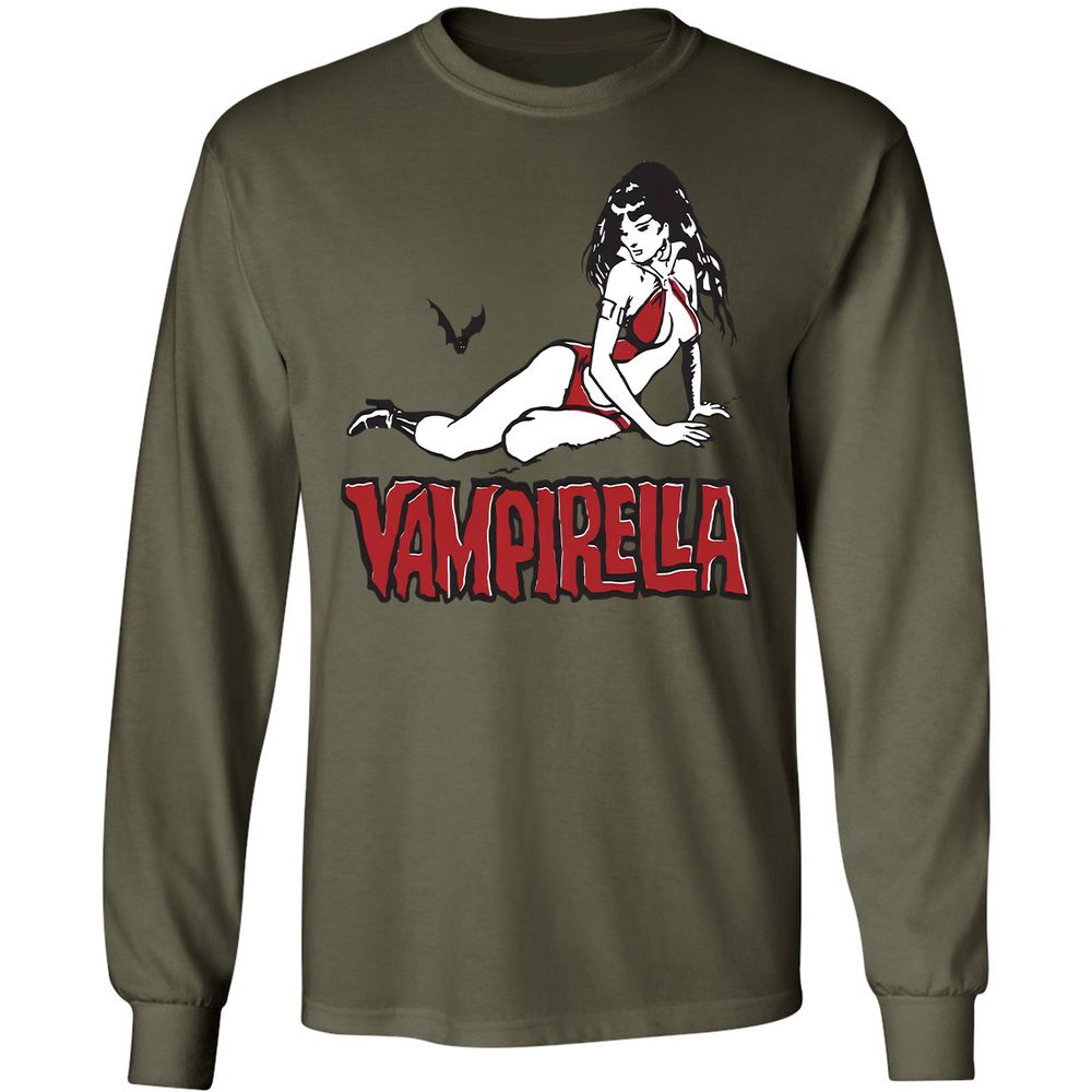 Long Sleeve T-Shirt - Q3WY31CW - Military Green - 7