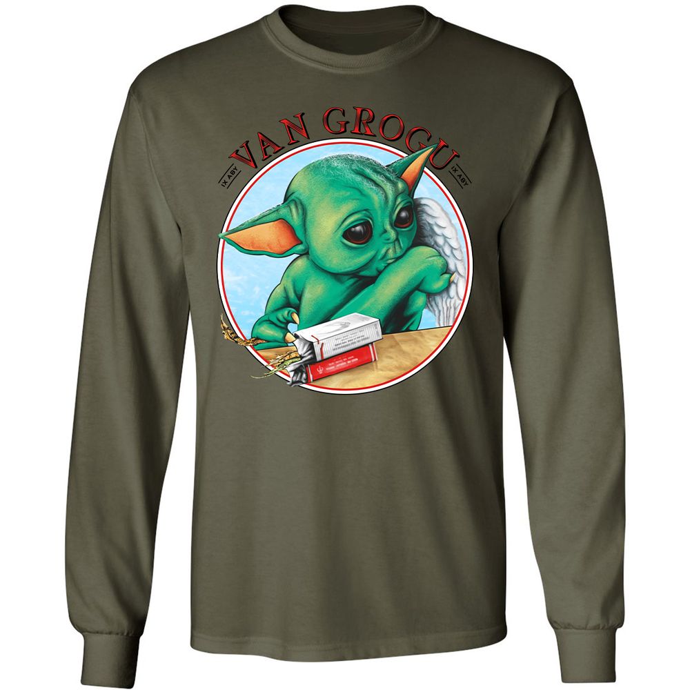 Long Sleeve T-Shirt - BPHC4QAG - Military Green - 7