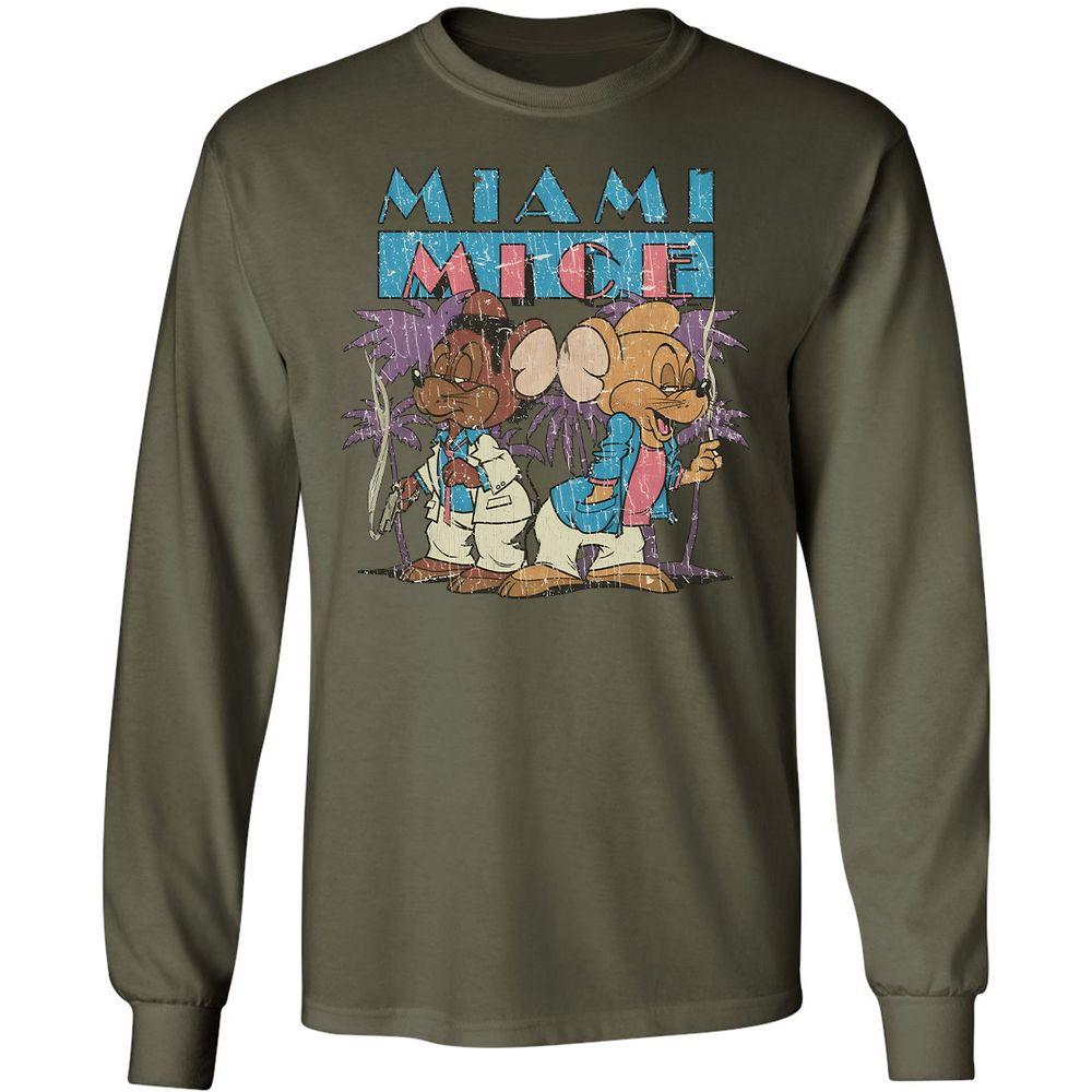 Long Sleeve T-Shirt - 7FEKQFJ3 - Military Green - 7