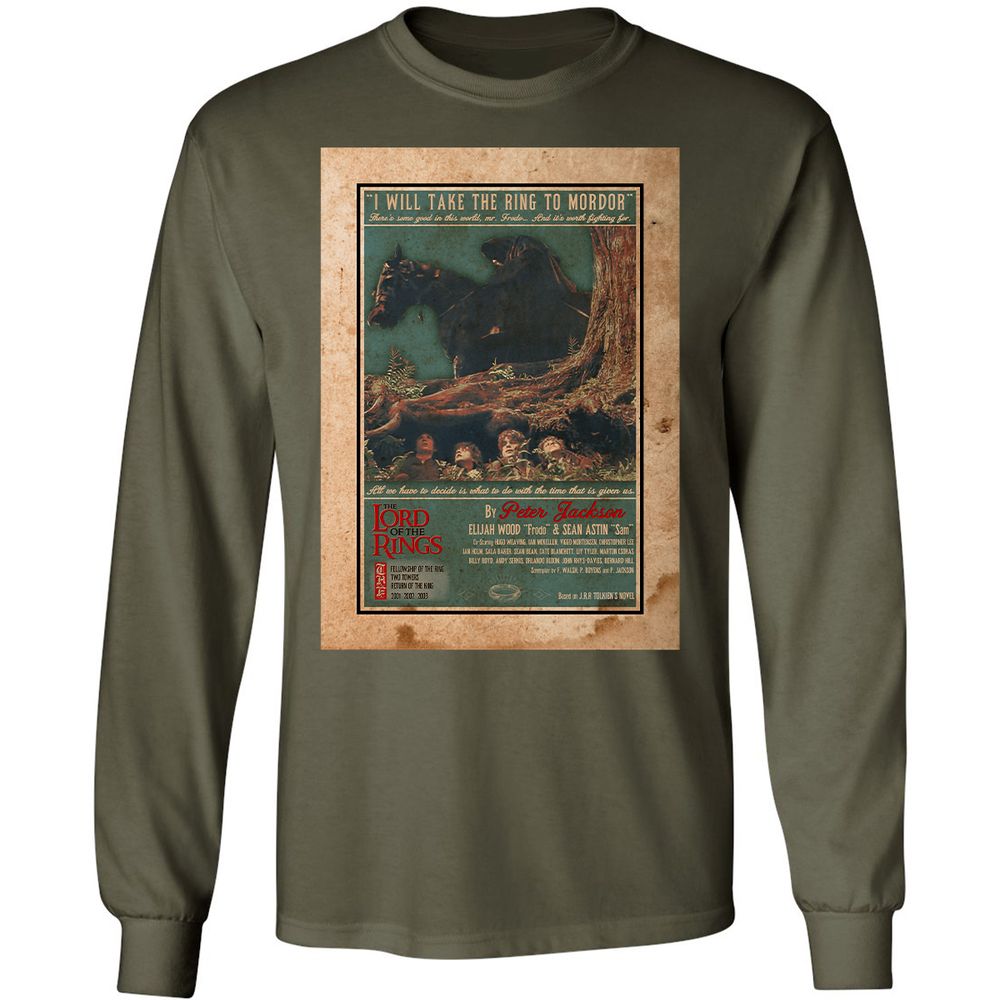 Long Sleeve T-Shirt - QXKLY3DP - Military Green - 7