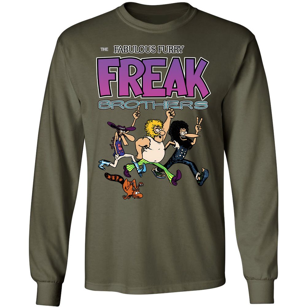 Long Sleeve T-Shirt - CS8YEQKJ - Military Green - 7