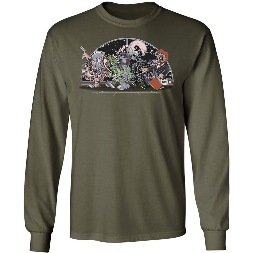 Long Sleeve T-Shirt - AT3YRKNA - Military Green - 7