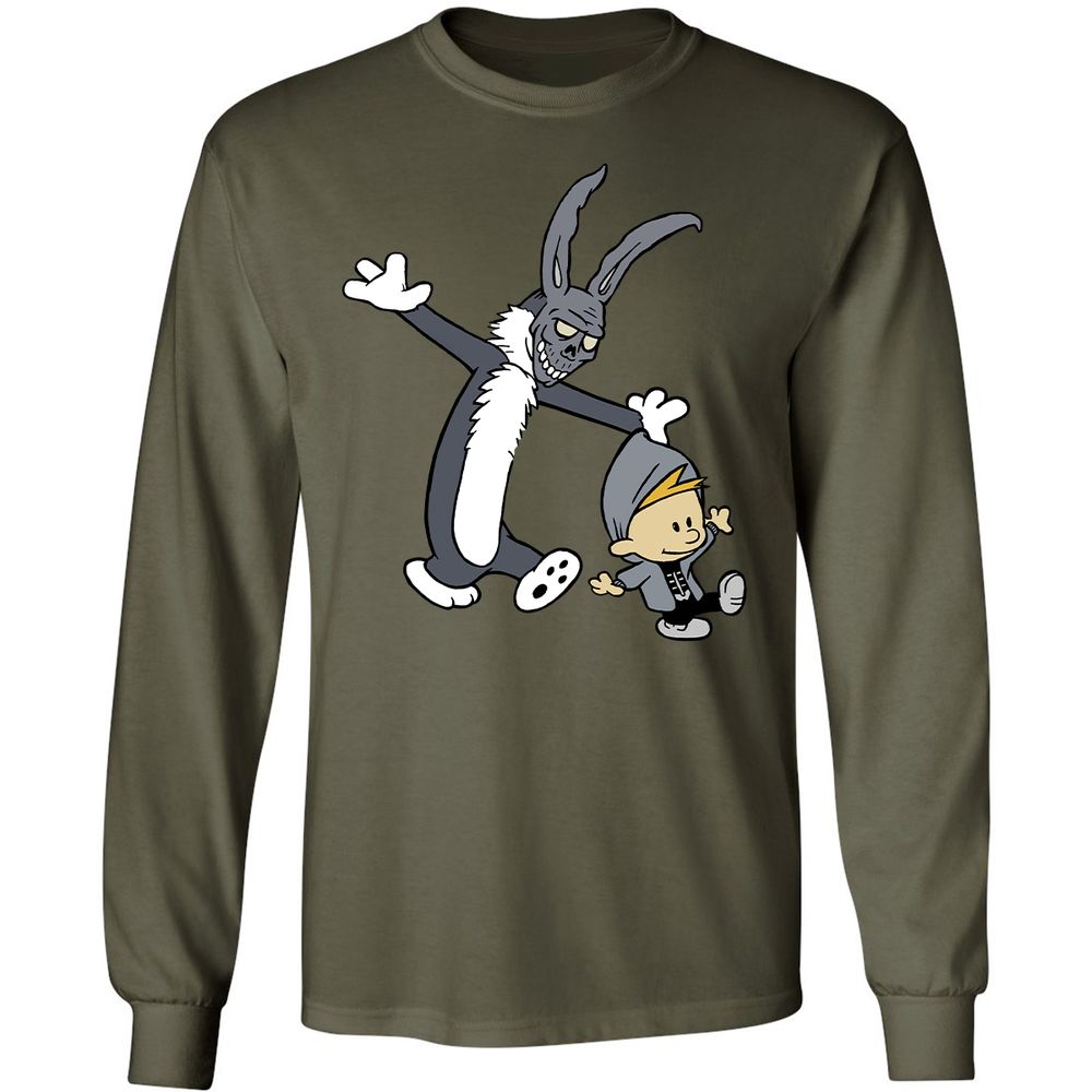 Long Sleeve T-Shirt - VTJN93HQ - Military Green - 7