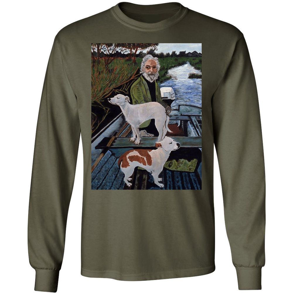 Long Sleeve T-Shirt - YDHHS7RL - Military Green - 7
