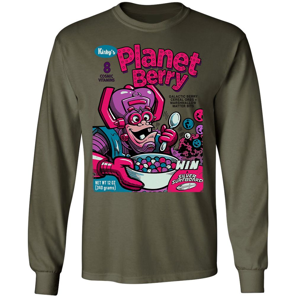 Long Sleeve T-Shirt - VHXQBANS - Military Green - 7