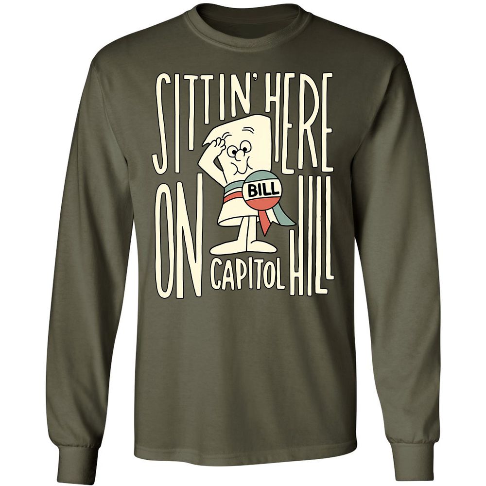 Long Sleeve T-Shirt - Z871UJ5L - Military Green - 7