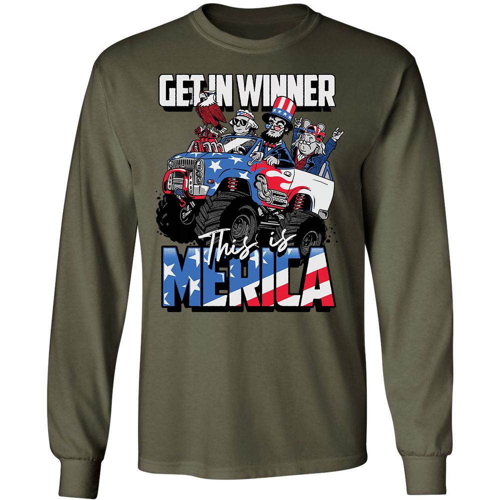 Long Sleeve T-Shirt - 1HUGY4HB - Military Green - 7