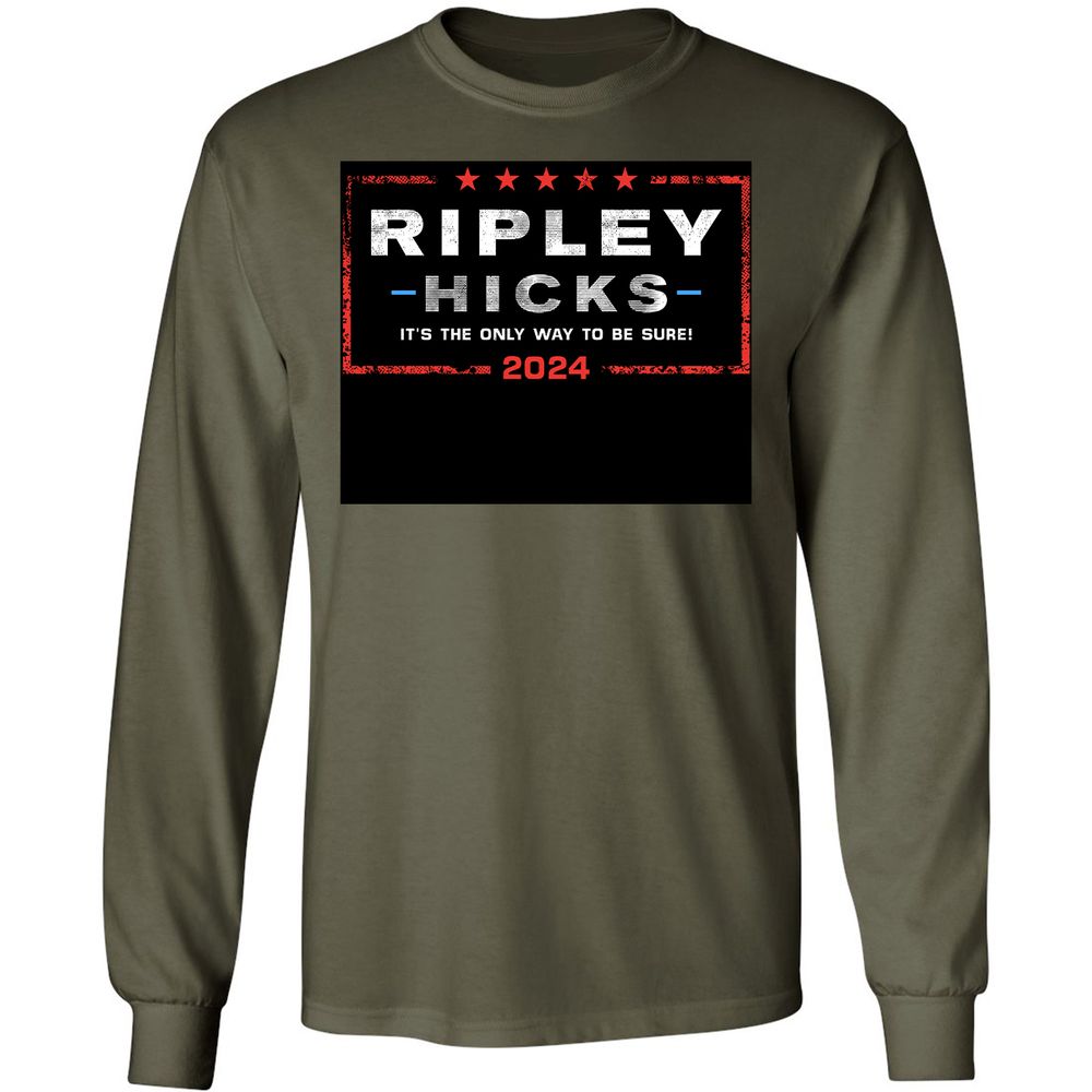 Long Sleeve T-Shirt - 4YYQ8D86 - Military Green - 7