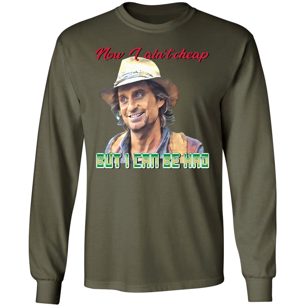 Long Sleeve T-Shirt - GS6WMLGQ - Military Green - 7