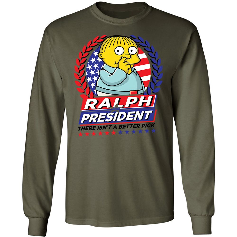 Long Sleeve T-Shirt - H8VUZ4SJ - Military Green - 7