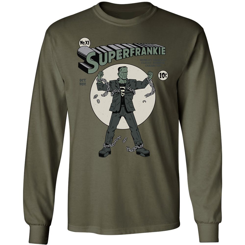 Long Sleeve T-Shirt - 5MGMD9V2 - Military Green - 7