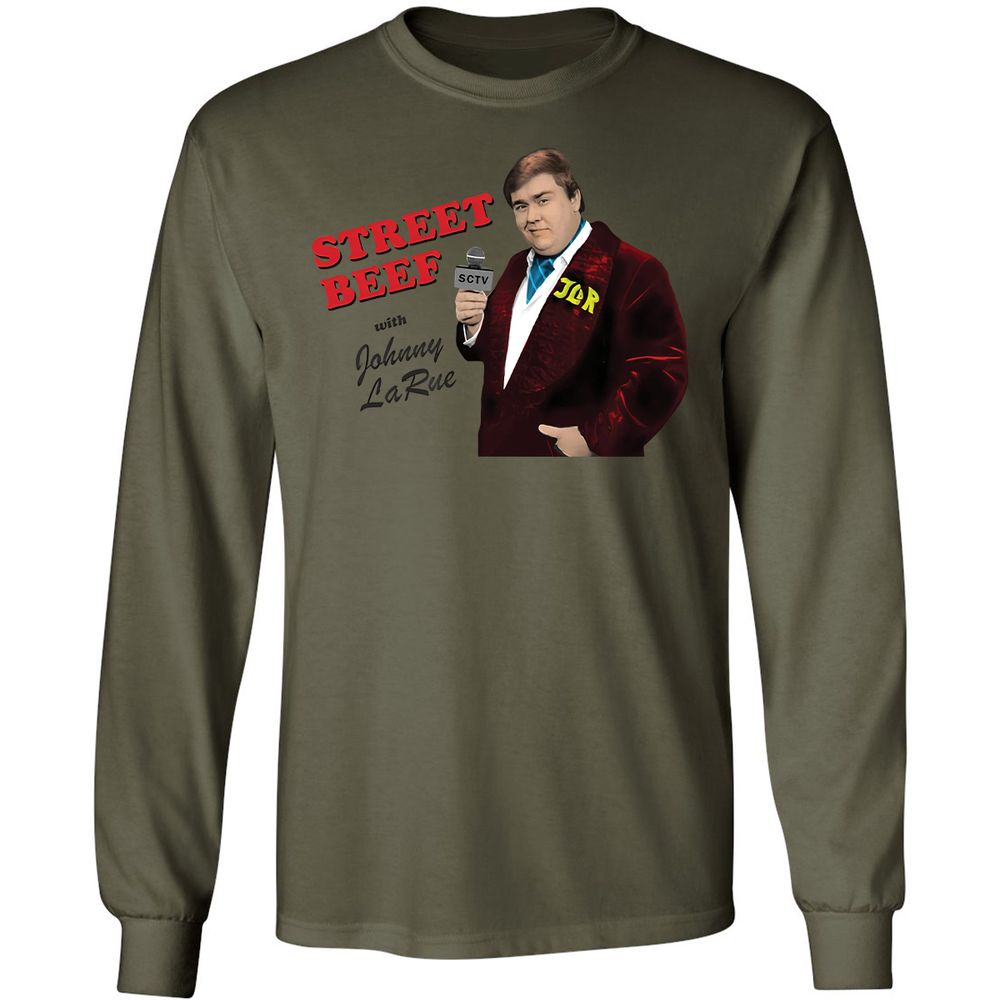 Long Sleeve T-Shirt - QGXH3TL7 - Military Green - 7