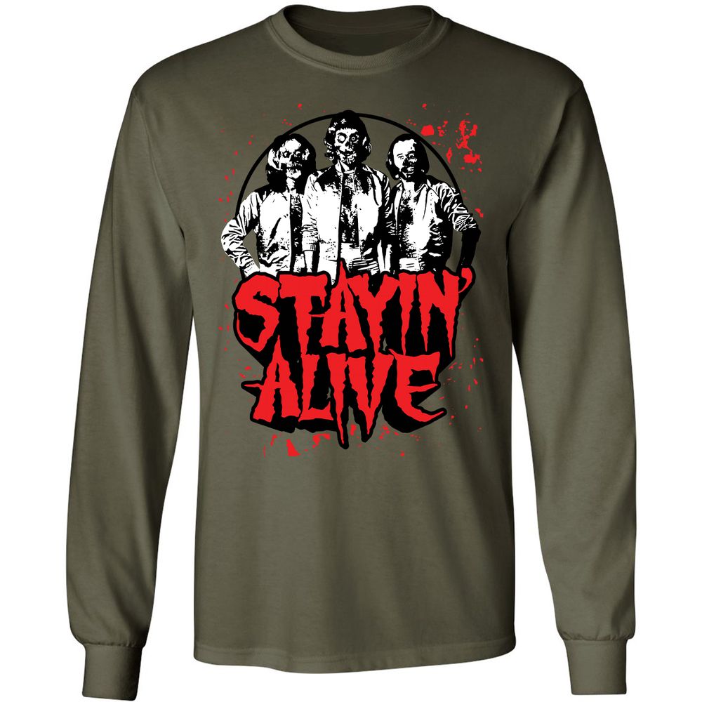 Bee Gees Stay Alive - Military Green - 7