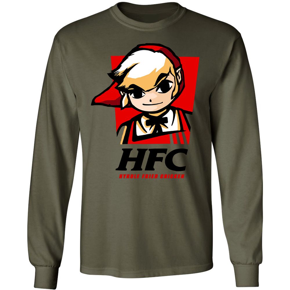 Long Sleeve T-Shirt - 4B5CA7T3 - Military Green - 7