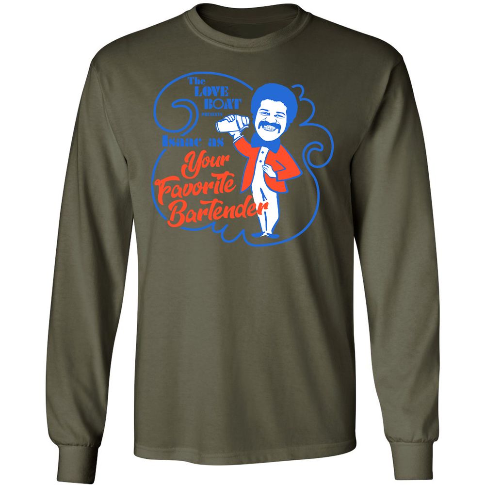 Long Sleeve T-Shirt - M8698JW4 - Military Green - 7