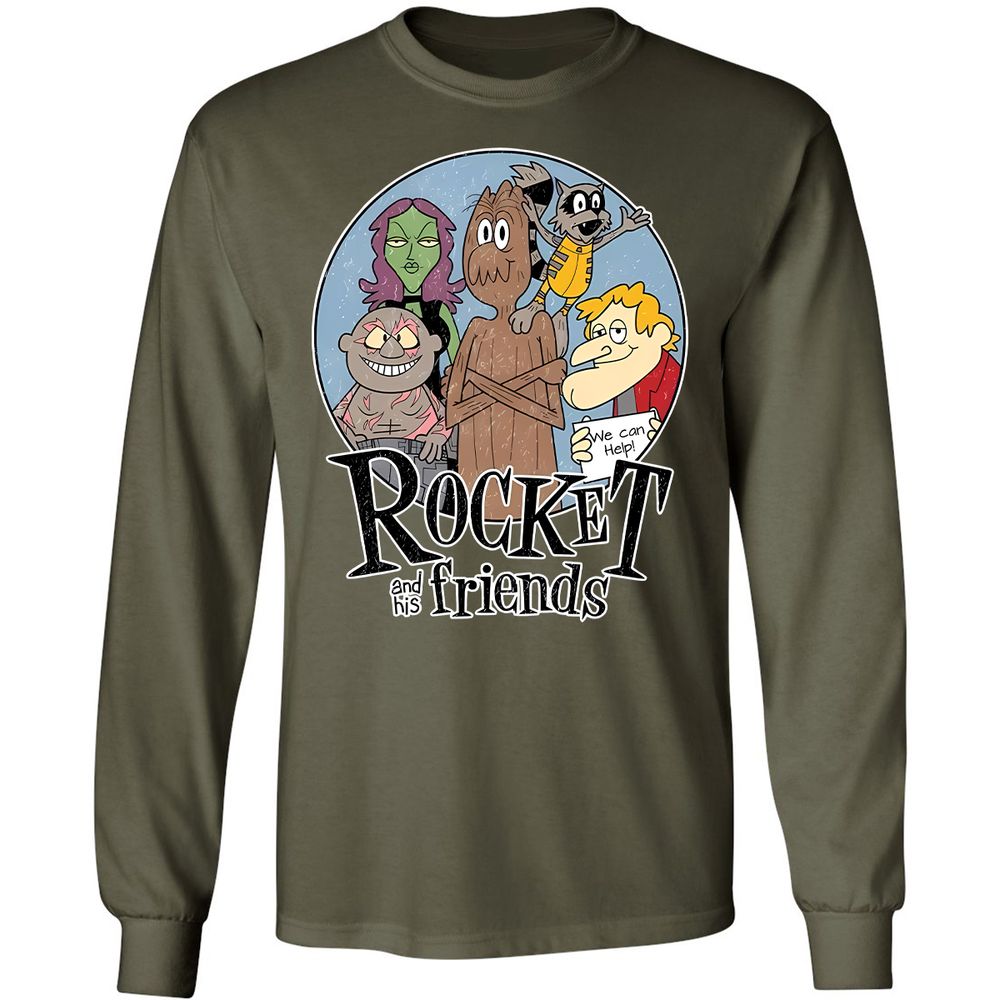 Long Sleeve T-Shirt - VWUWH9MK - Military Green - 7