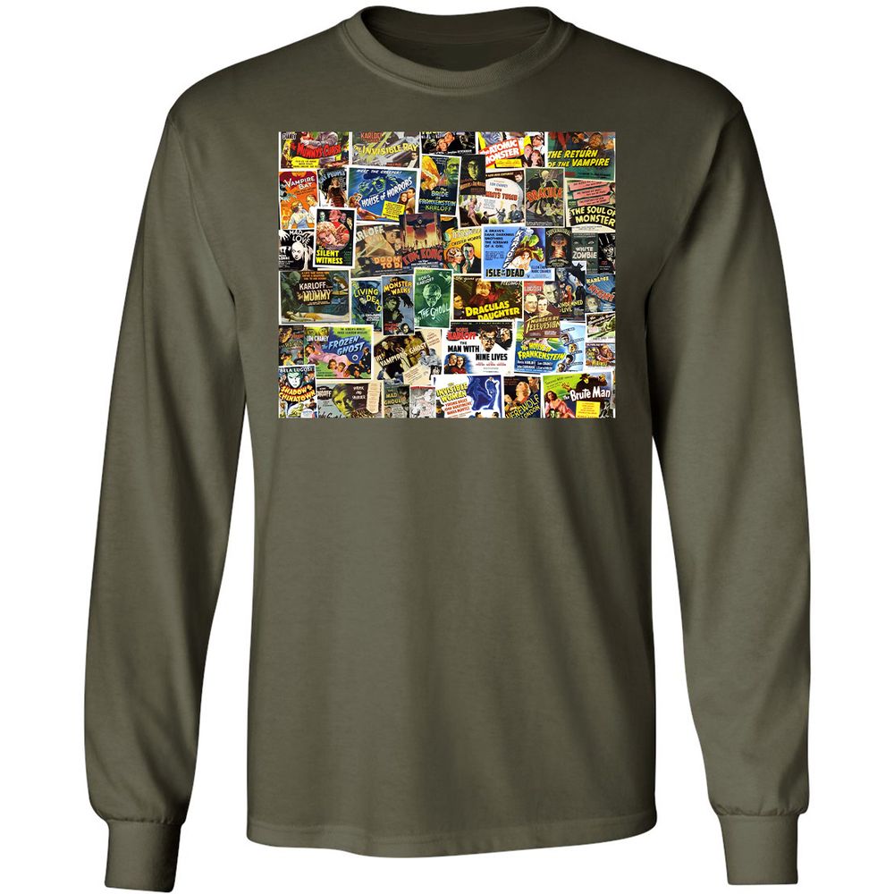 Long Sleeve T-Shirt - SE8HBWZC - Military Green - 7