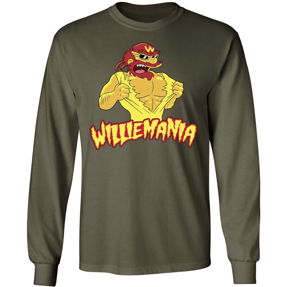 Long Sleeve T-Shirt - QR3GWYF3 - Military Green - 7