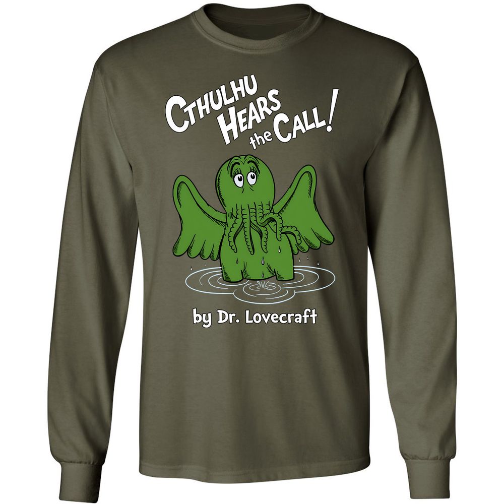 Long Sleeve T-Shirt - 9UGWK9AQ - Military Green - 7
