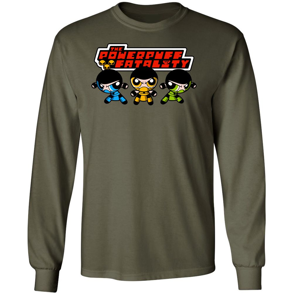 Long Sleeve T-Shirt - QPYDRZFX - Military Green - 7